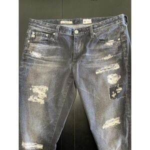 AG Legging Super Skinny Women 29R Distressed Thigh Fade Whiskering Streetwear